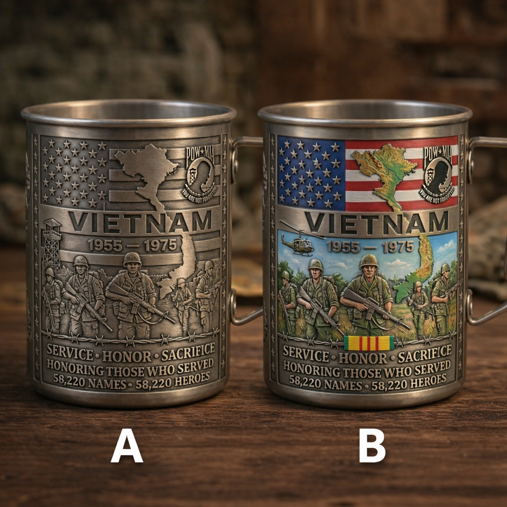 49% OFF 🎖️- Vietnam Veteran Honor Coffee Mug – 1955-1975 Service Tribute