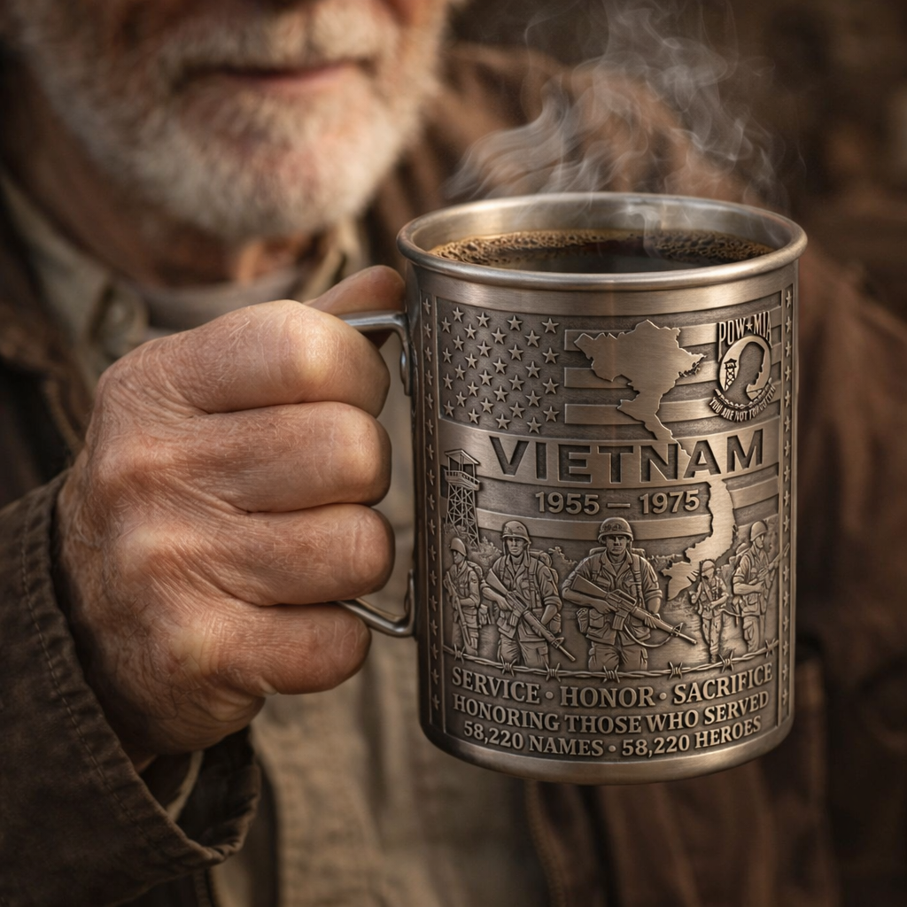 49% OFF 🎖️- Vietnam Veteran Honor Coffee Mug – 1955-1975 Service Tribute