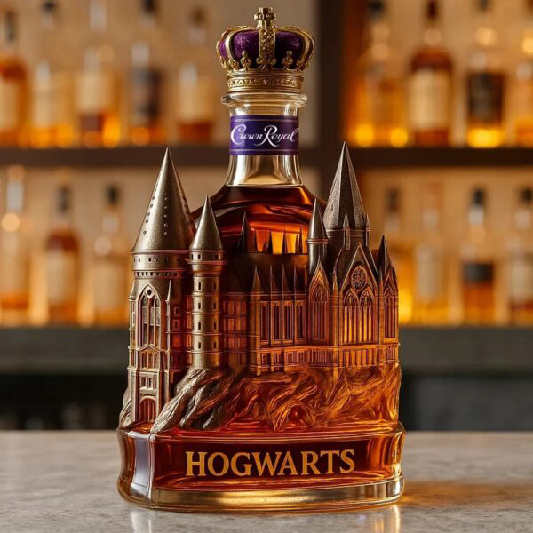 Hogwarts Castle Harry Potter Whiskey Bottle