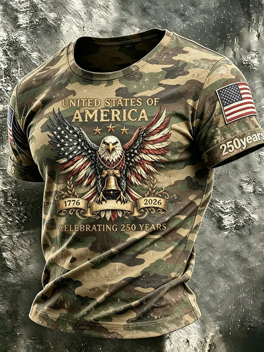 Men's American Flag Patriotic Polo Shirt Collection
