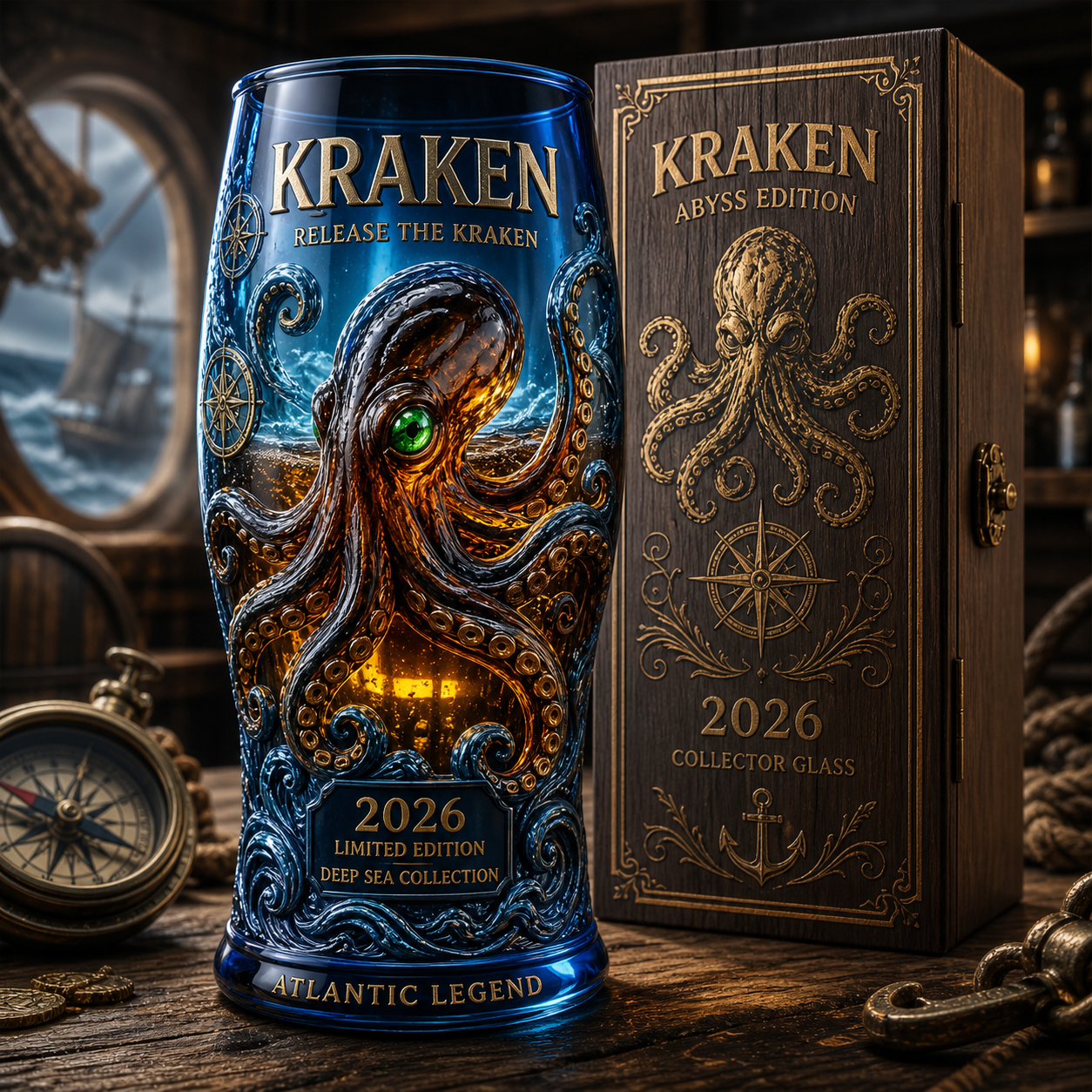 KRAKEN ABYSS EDITION GLASS – 2026 LIMITED COLLECTOR SERIES