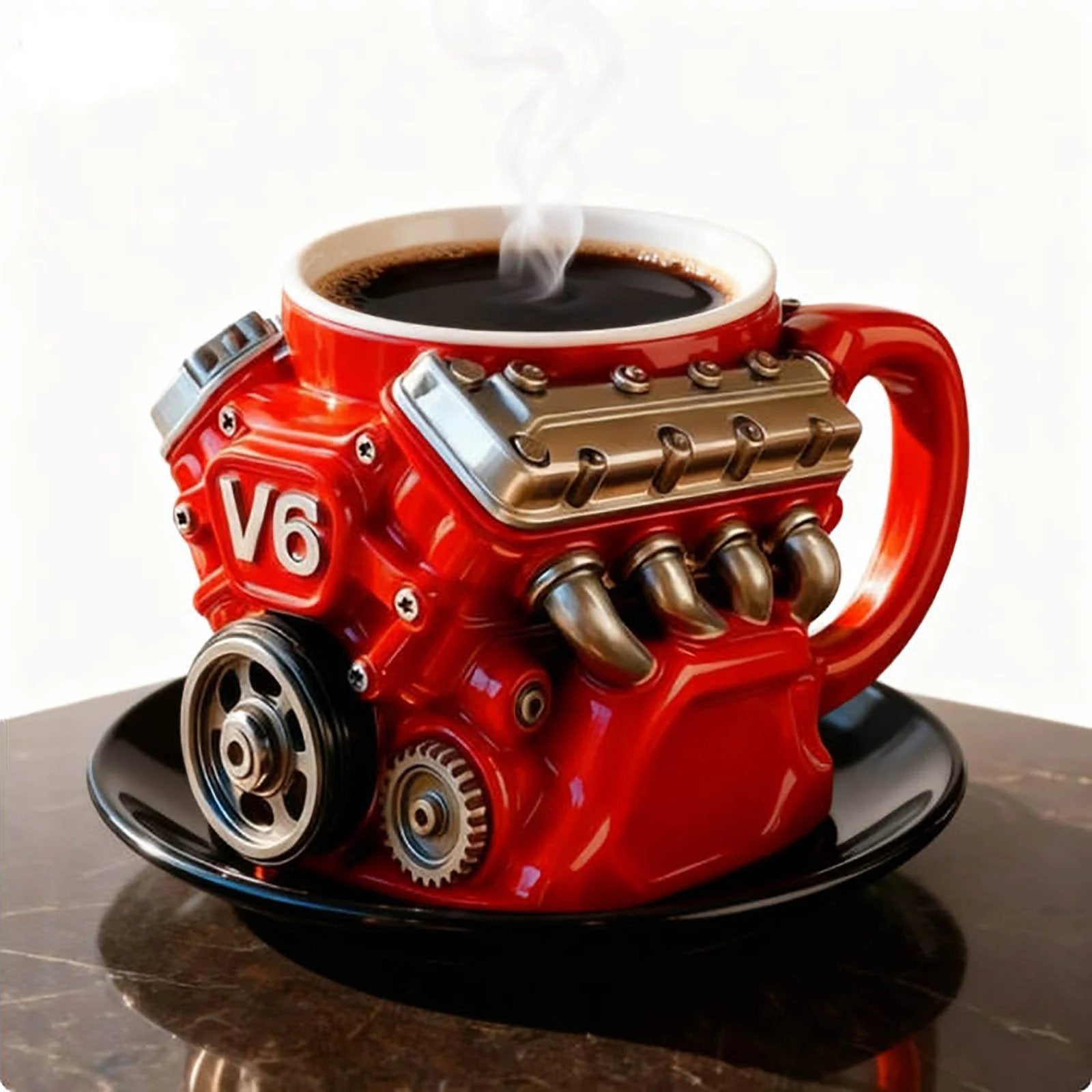 🔥LAST DAY 49% OFF🔥-Retro Engine Coffee Mug, V8 Engines Stainless Steel Cup