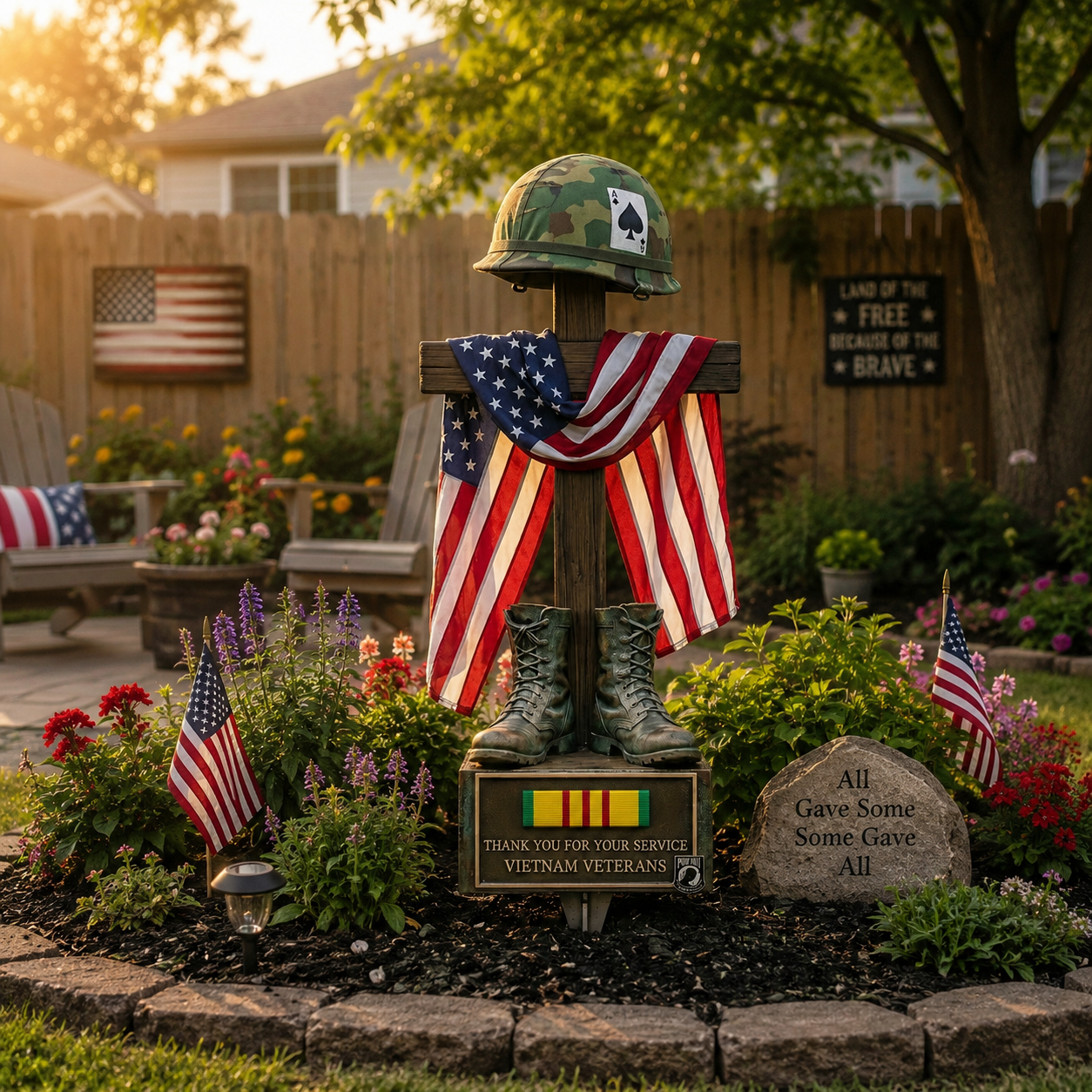 Vietnam Veteran Tribute Garden Stake