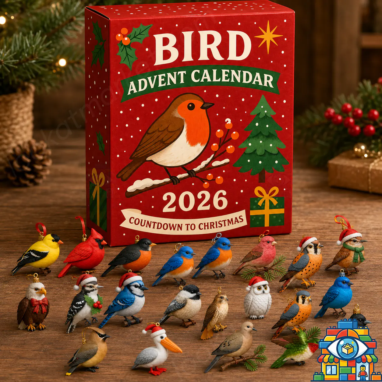 Bird 2026 Countdown to Christmas Advent Calendar Set - Look At Market