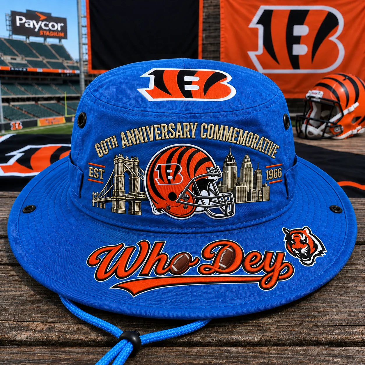 Who Dey 60th Anniversary Commemorative Boonie Hat