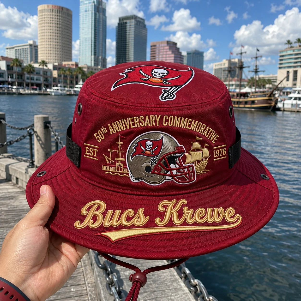 Bucs Krewe 50th Anniversary Commemorative Boonie Hat