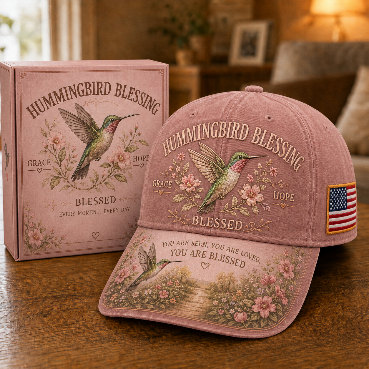 🔥Buy 2 Get 1 Free🔥 Hummingbird Blessing Faith Garden Cap