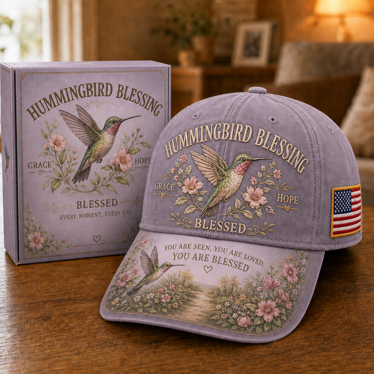 🔥Buy 2 Get 1 Free🔥 Hummingbird Blessing Faith Garden Cap