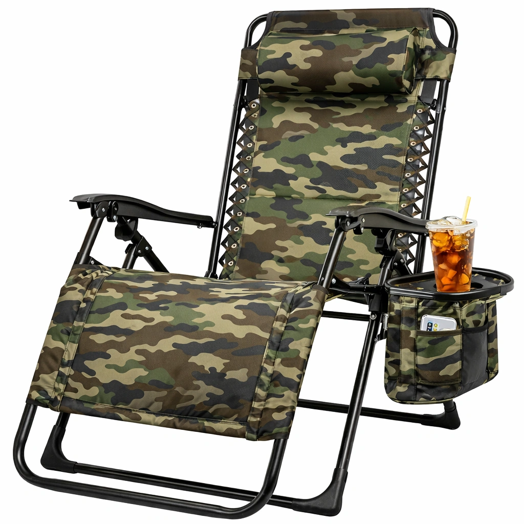 Liegestuhl Camouflage Outdoor Faltbar Komfort-ArdentlyHome
