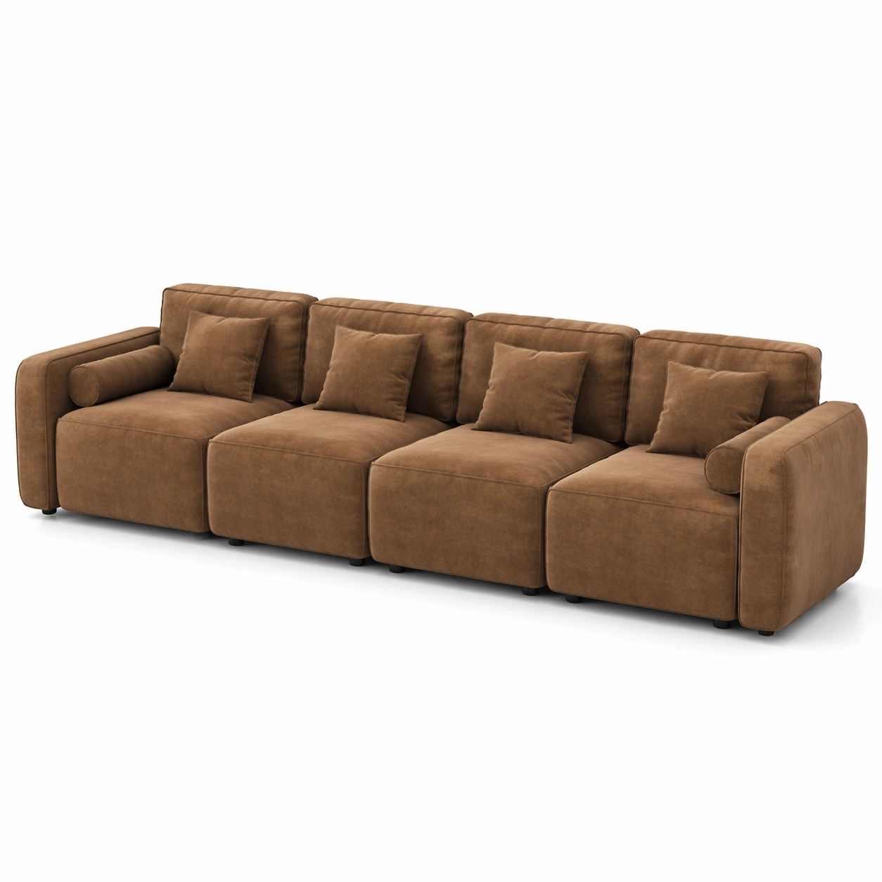 Modulsofa Braun Gross Komfortabel-ArdentlyHome