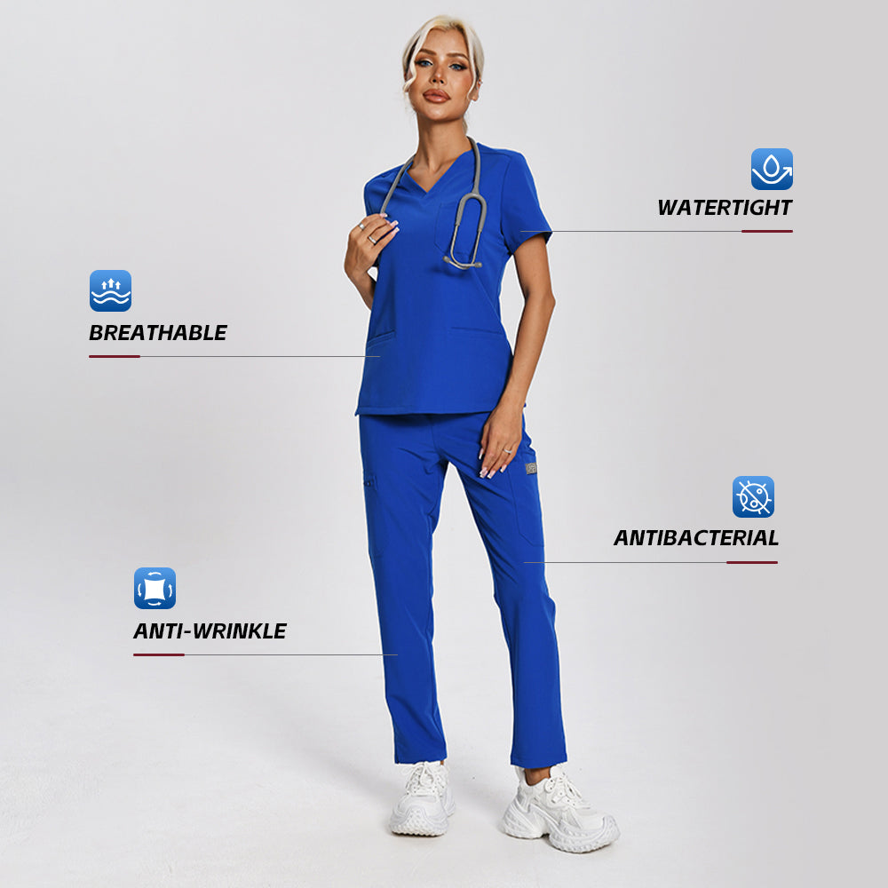 Women’s Scrubs Set – 12 Pockets| 