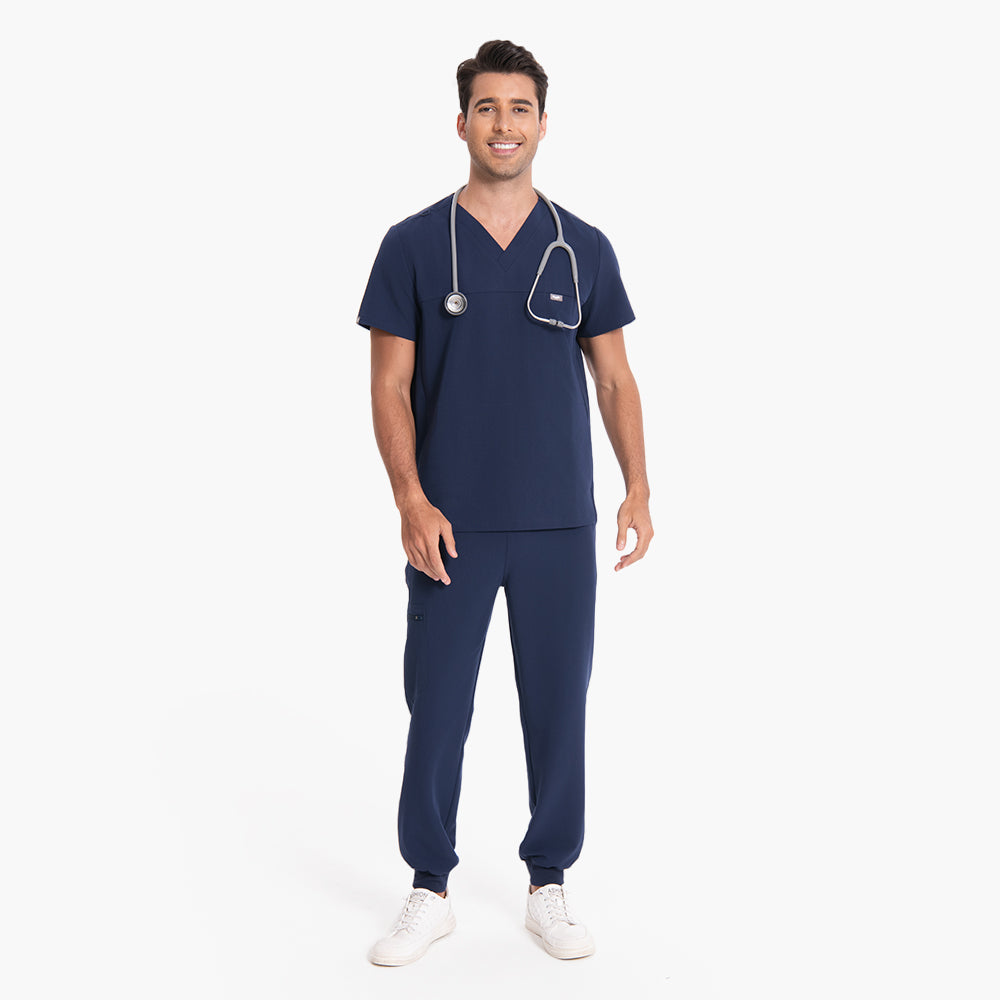 Men's V-neck Scrub Top – 4 Pockets | Scrubs