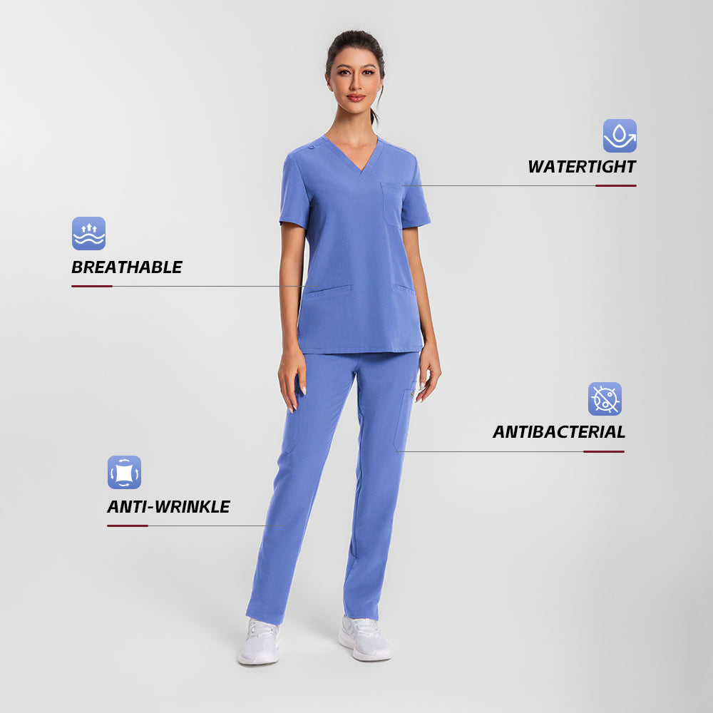 Women’s Scrubs Set – 12 Pockets| 