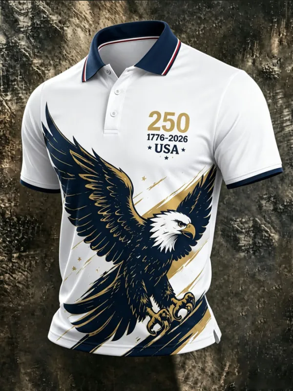 Men's USA Eagle Polo Shirt