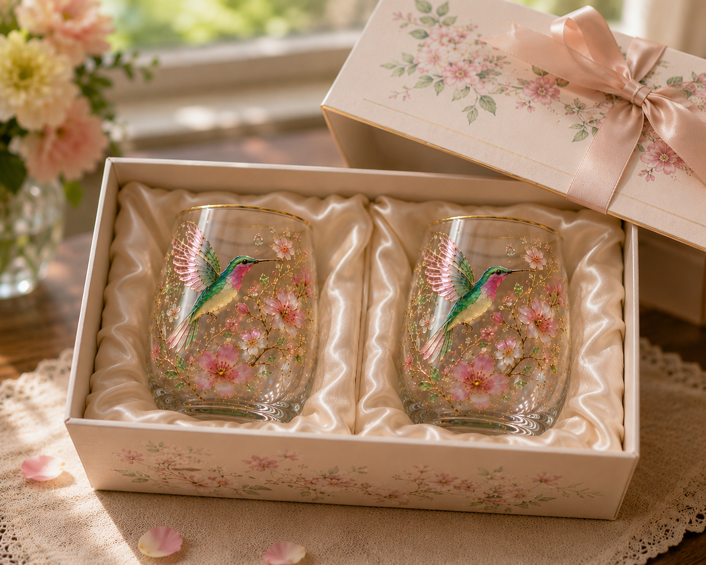 🌸🌿 Limited Edition 2026 Garden Morning Bliss Glass Tea Cup☀️☕