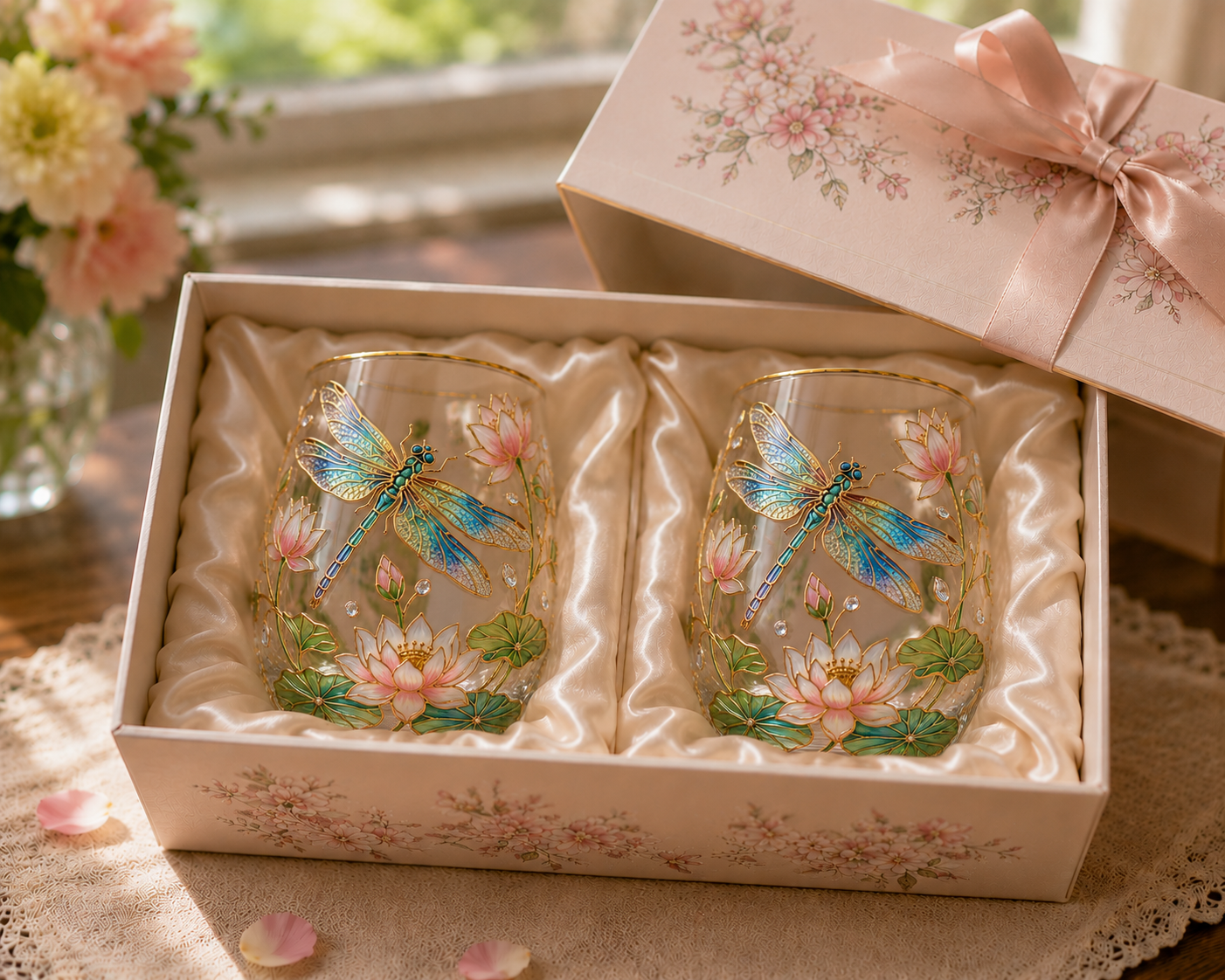 🌸🌿 Limited Edition 2026 Garden Morning Bliss Glass Tea Cup☀️☕
