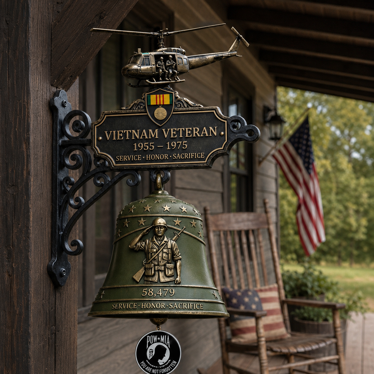 🔔 Last Day Promo: 49% OFF ​- 🥇 -Vietnam Veteran Tribute Wall Bell