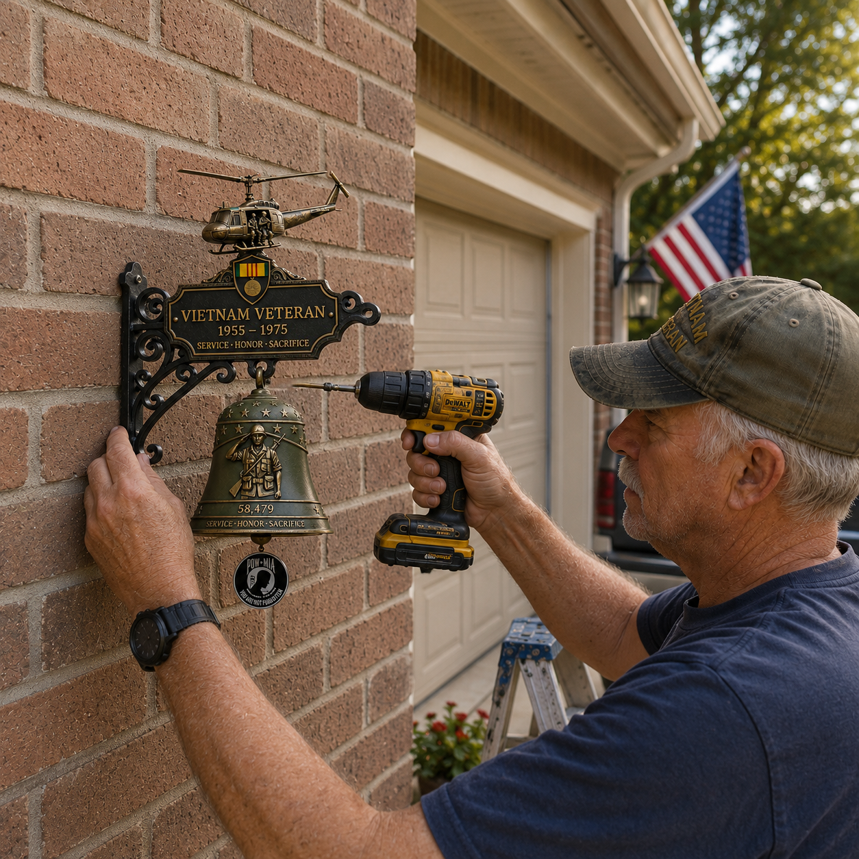 🔔 Last Day Promo: 49% OFF ​- 🥇 -Vietnam Veteran Tribute Wall Bell