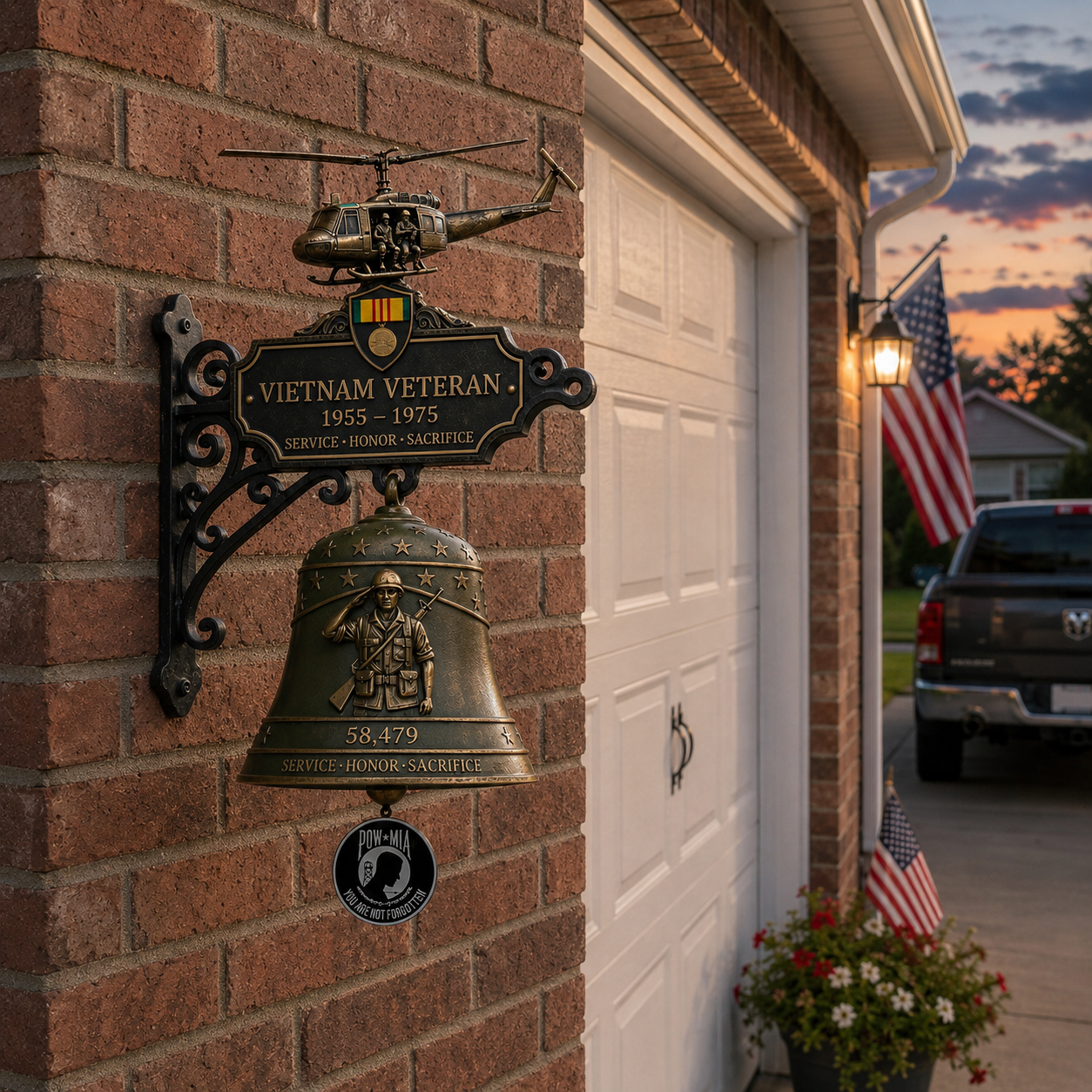 🔔 Last Day Promo: 49% OFF ​- 🥇 -Vietnam Veteran Tribute Wall Bell