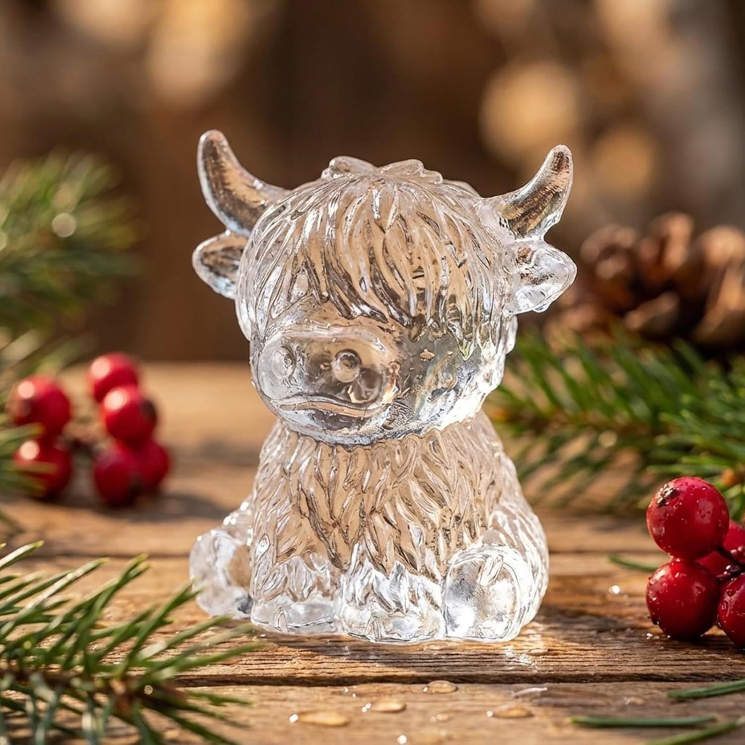 "Highland Cow Ice Cube Tray – Fun Whiskey & Cocktail Mold for Adults"