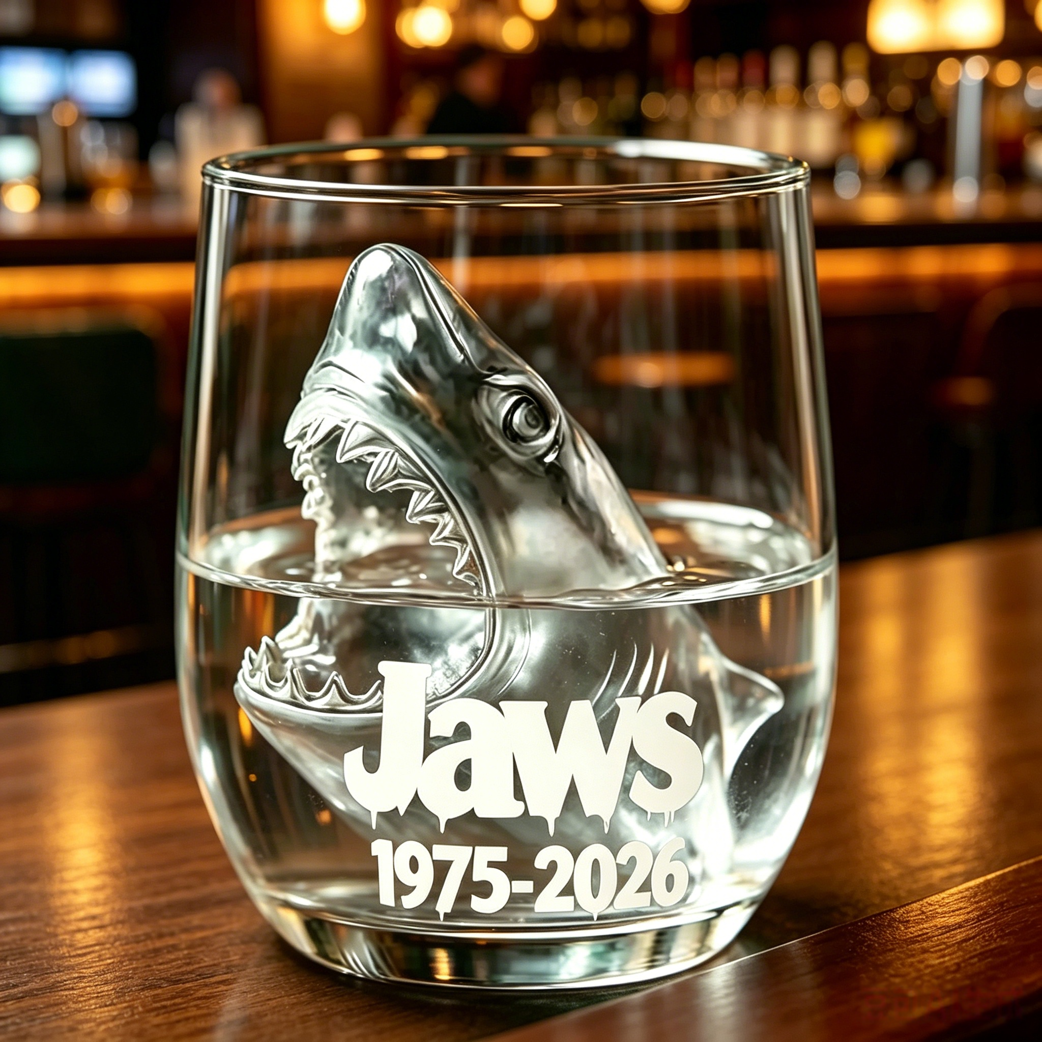 Jaws 50th Anniversary Limited Edition Glass
