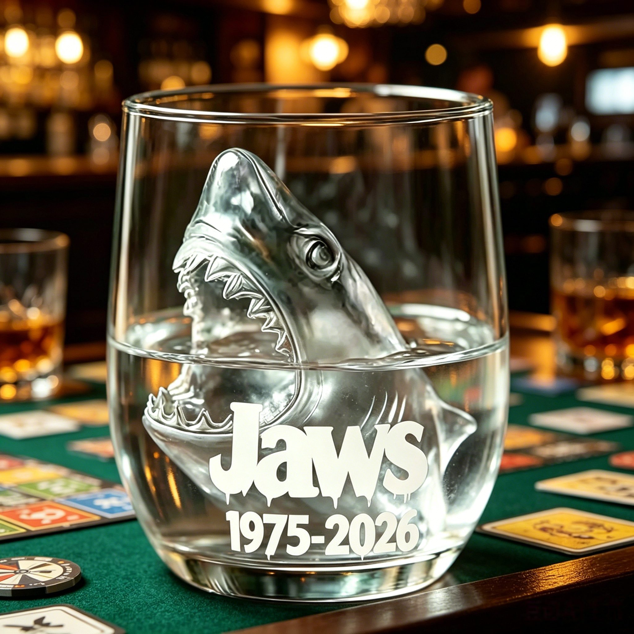 Jaws 50th Anniversary Limited Edition Glass