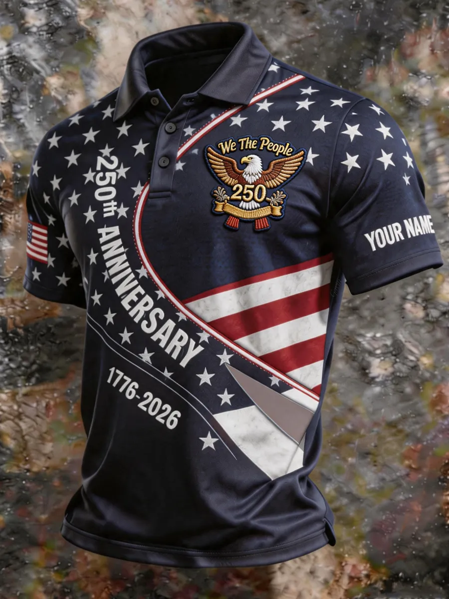 USA We The People Polo Shirt
