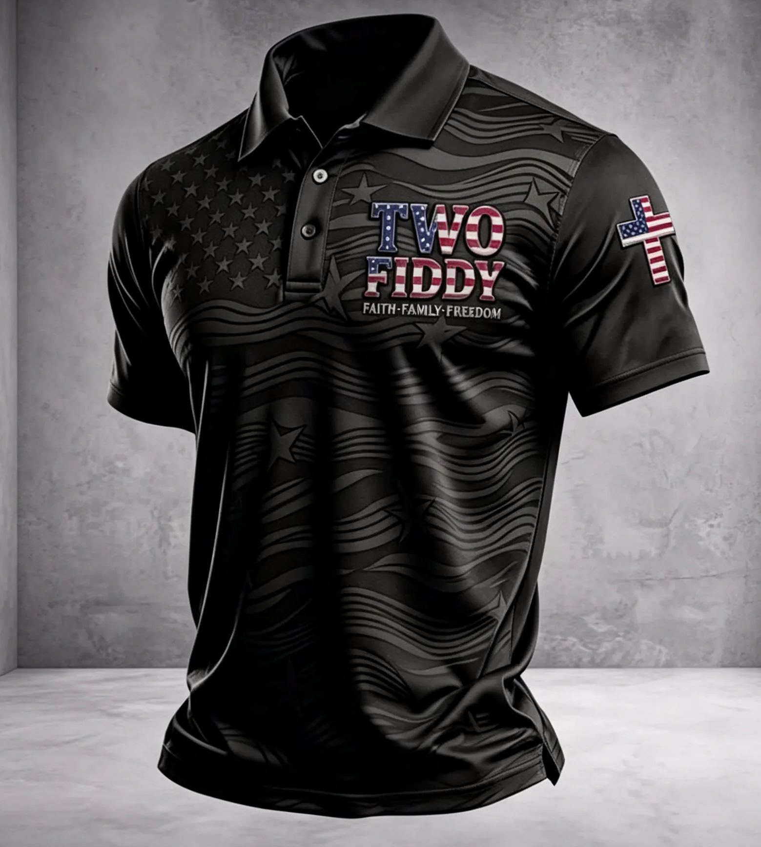 Men's 250th Anniversary Printed Short-Sleeve Polo Shirt