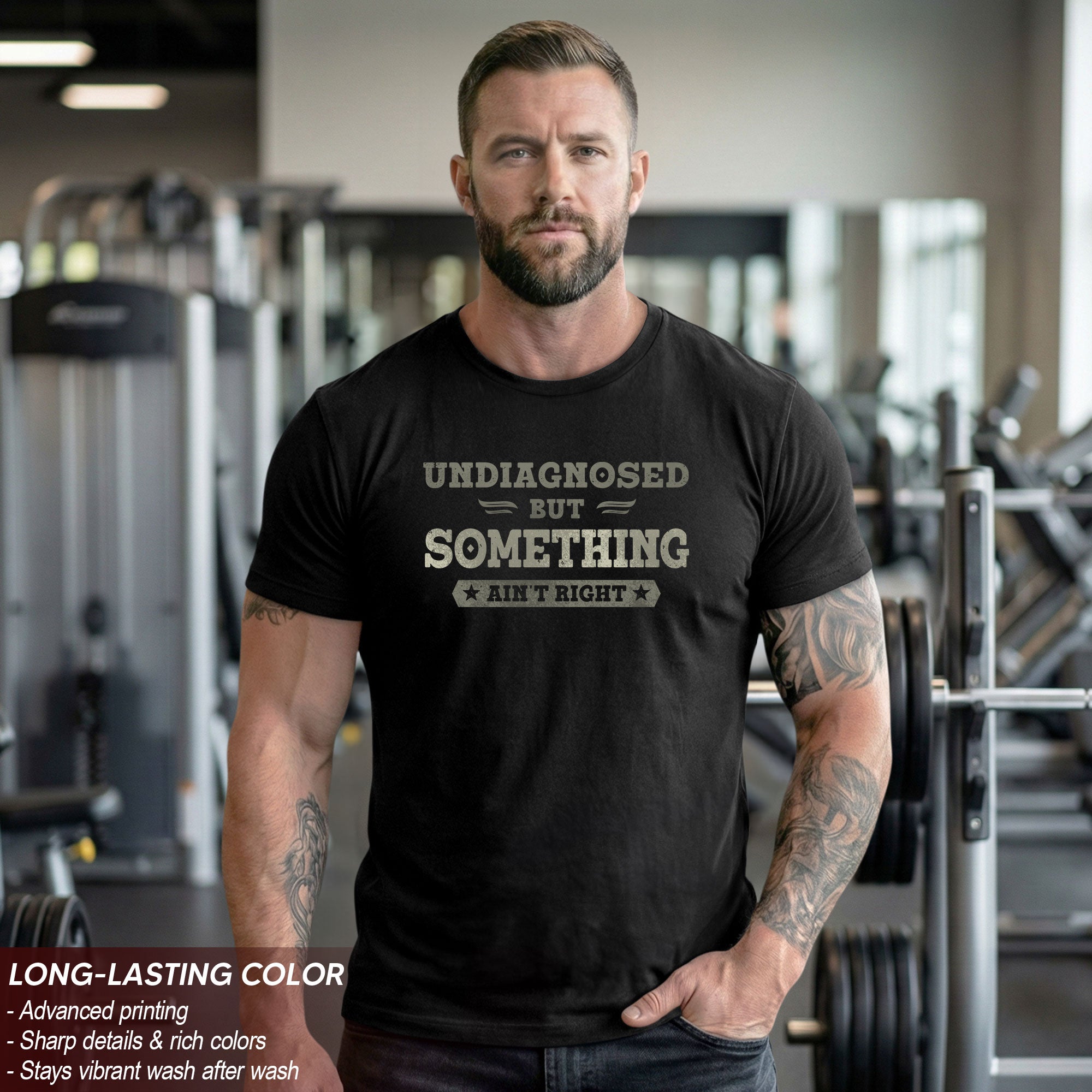 Undiagnosed But Something Ain't Right Cooling T-Shirt – Breathable Quick-Dry Sarcastic Graphic Tee