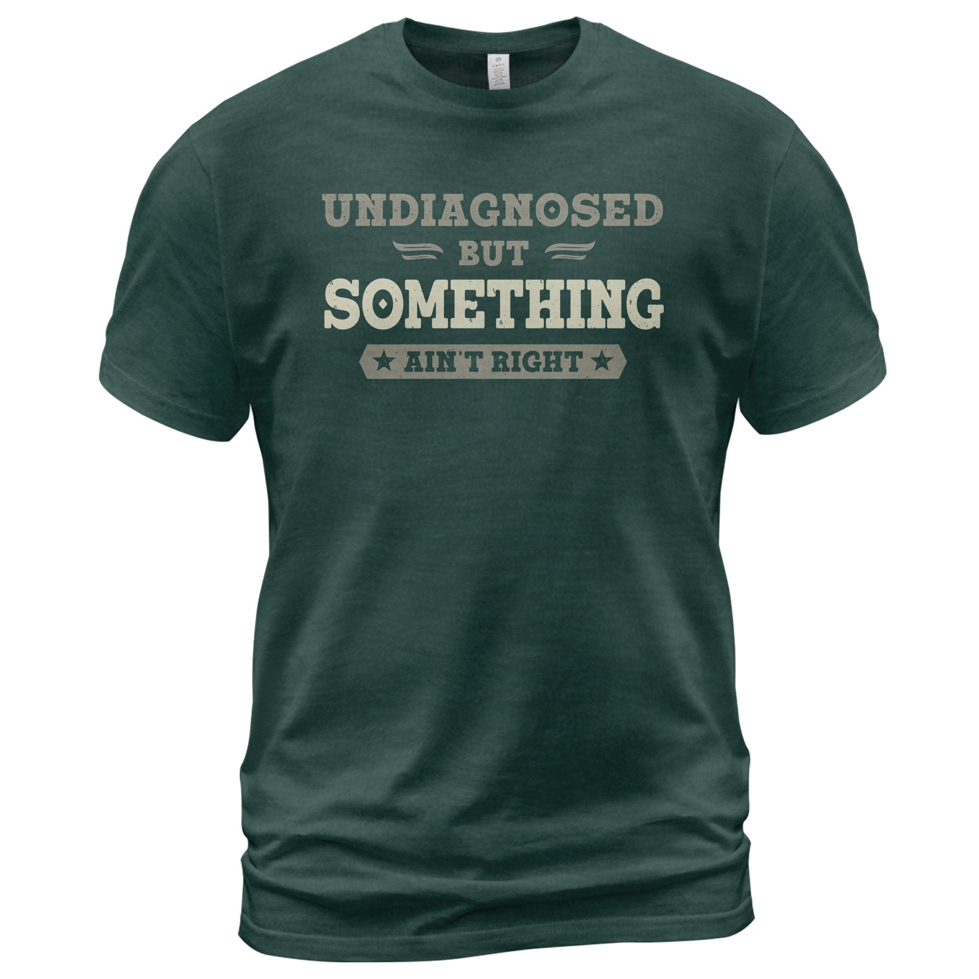 Undiagnosed But Something Ain't Right Cooling T-Shirt – Breathable Quick-Dry Sarcastic Graphic Tee