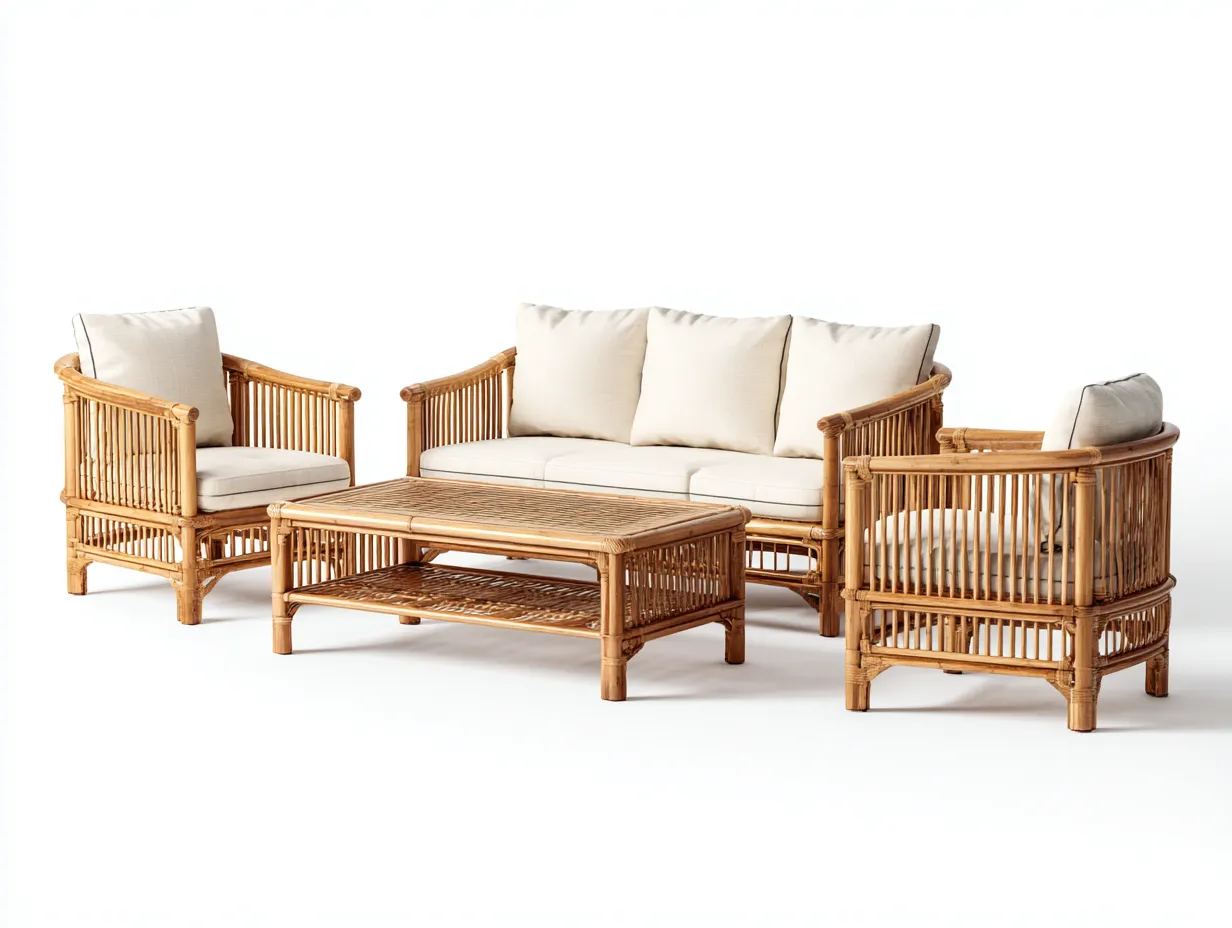 Divani da esterno - rattan - 205x90x78 cm - marrone-beige - stile moderno-Tadilydwell