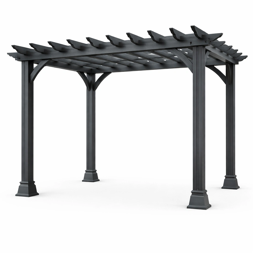 Pérgola de aluminio antracita 300x300x230 cm-nestdino