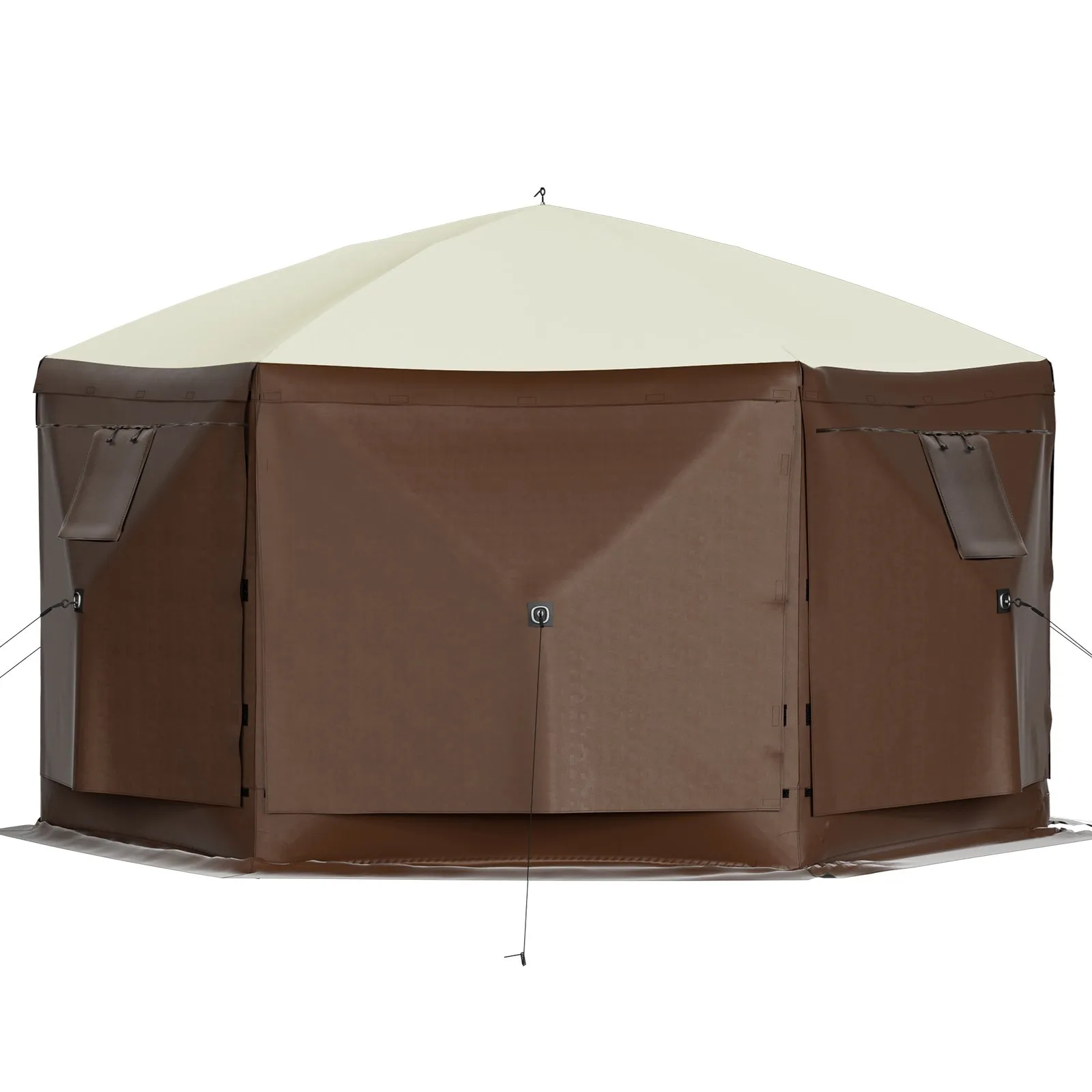 ⚡️Factory wholesale promotion 80% OFF⚡️  Gazebo Screen Tent, 10 x 10 ft, 6 Sided Pop-up Camping Canopy Shelter Tent with Mesh Windows, Portable Carry Bag