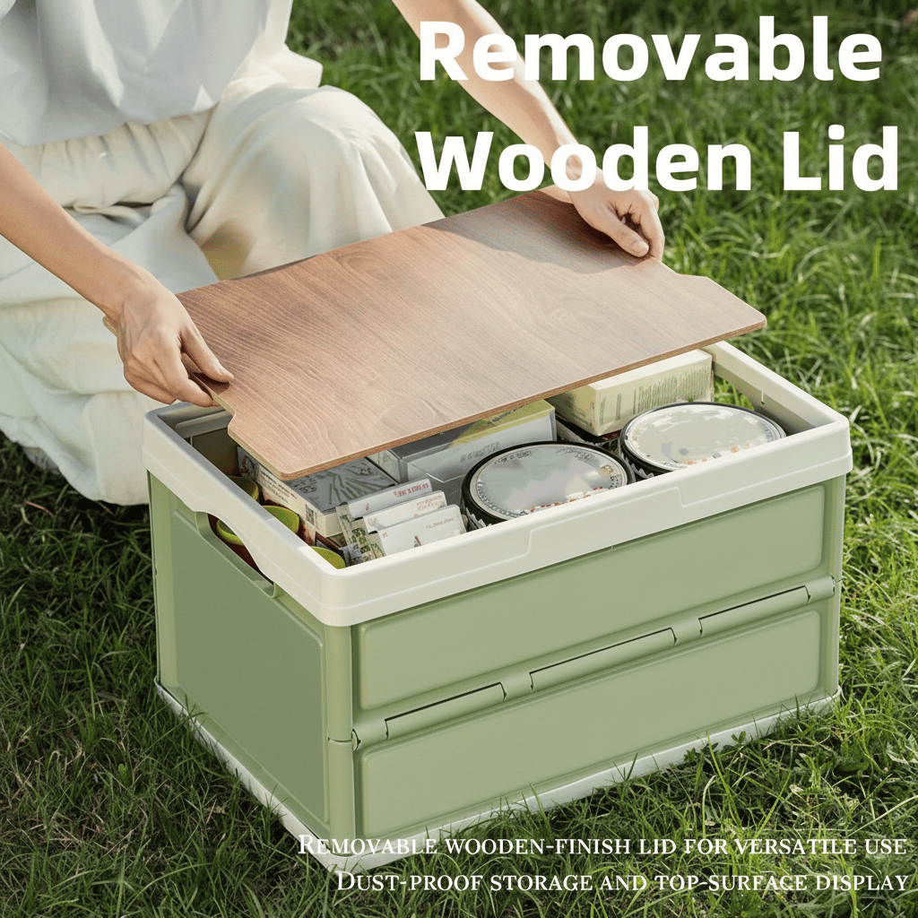 🏕️ Foldable Large-Capacity Outdoor Storage Box with Lid