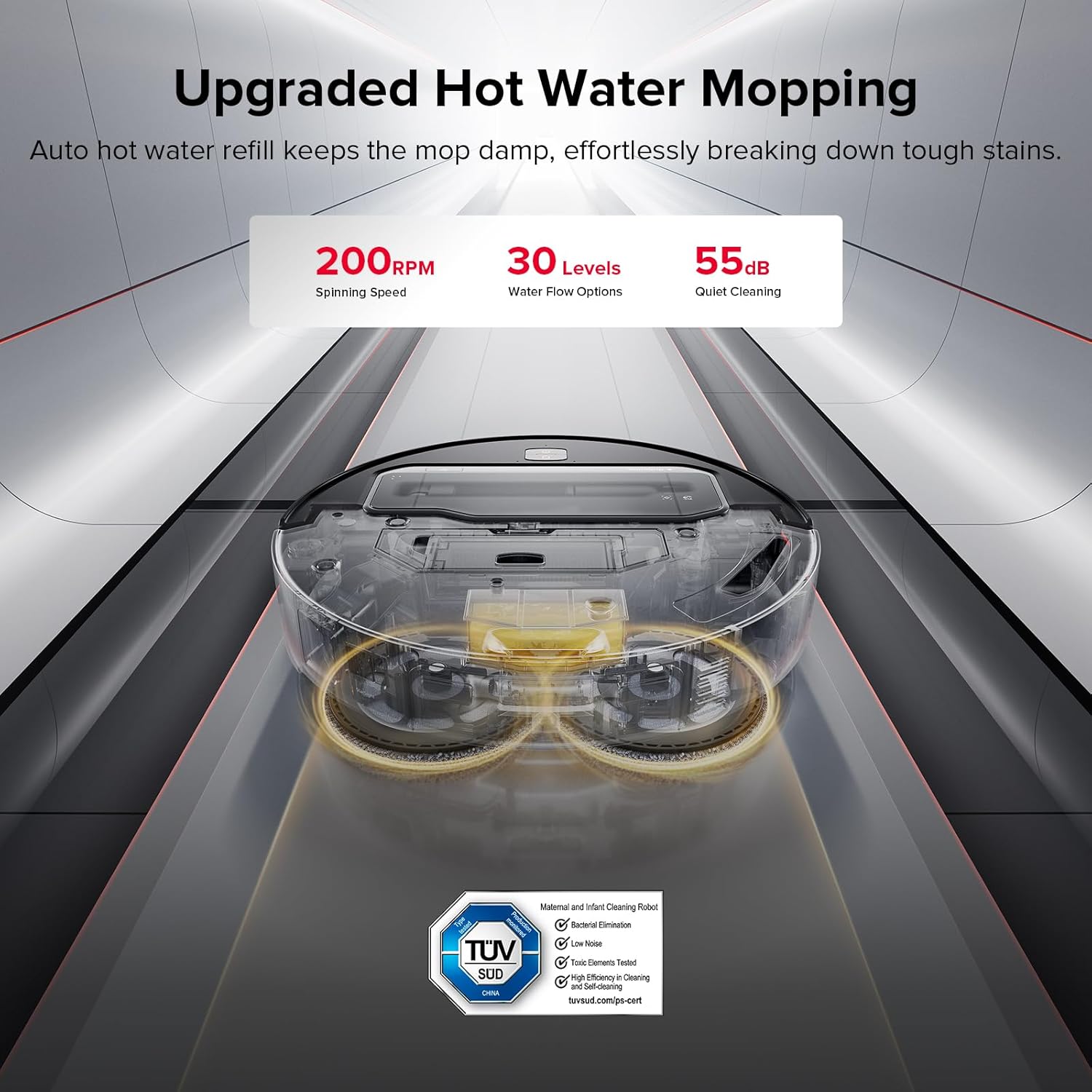 ⚡️clearance sale🌞 Z70 Ultra-Smart Robot Vacuum with Mechanical Arm, 22,000Pa Suction & Hot Water Mop