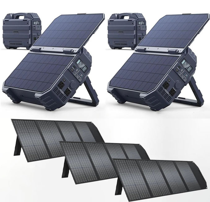 💥Liquidation Sale💥Buy 1 Get 1 Free💥Portable Power Station with Built-in Solar Panel