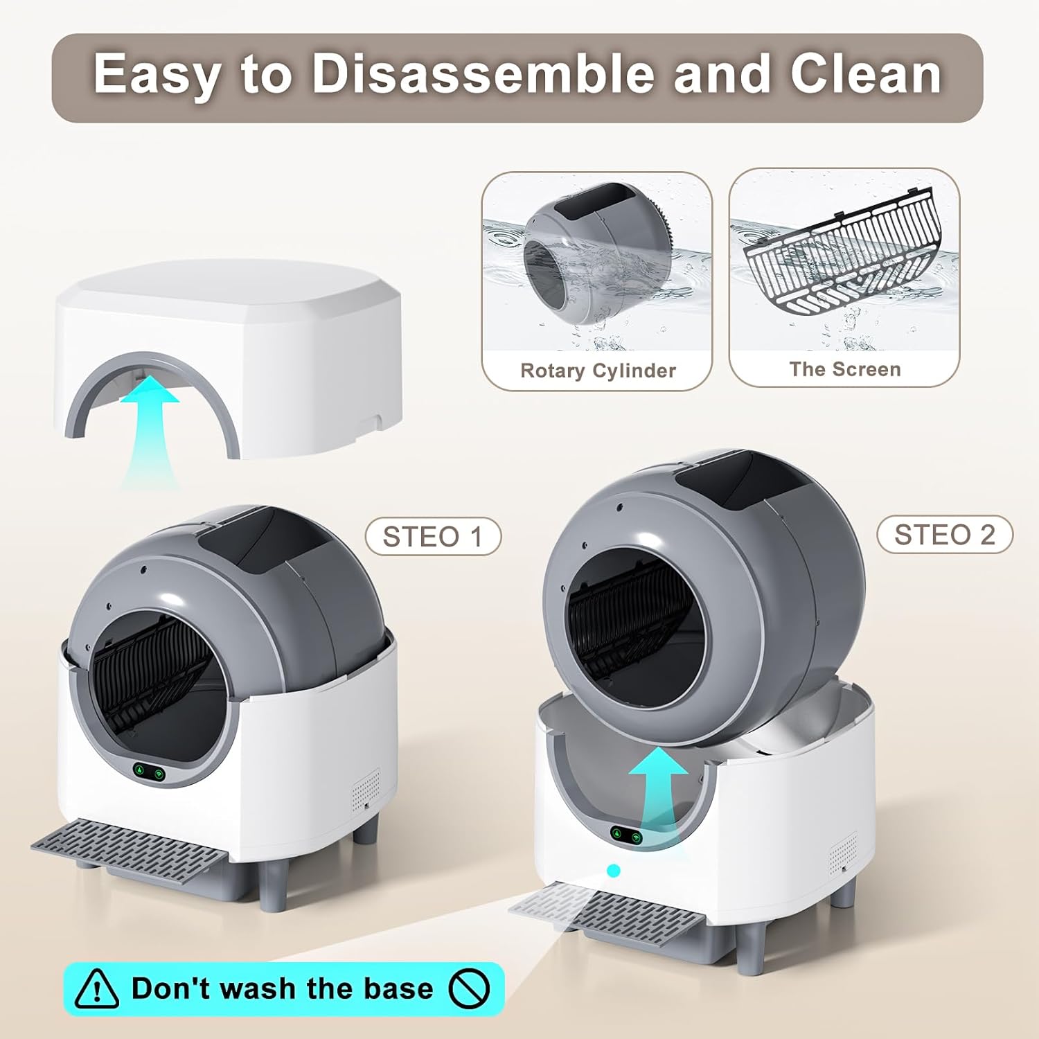 Automatic Litter Box, Self Cleaning Litter Box