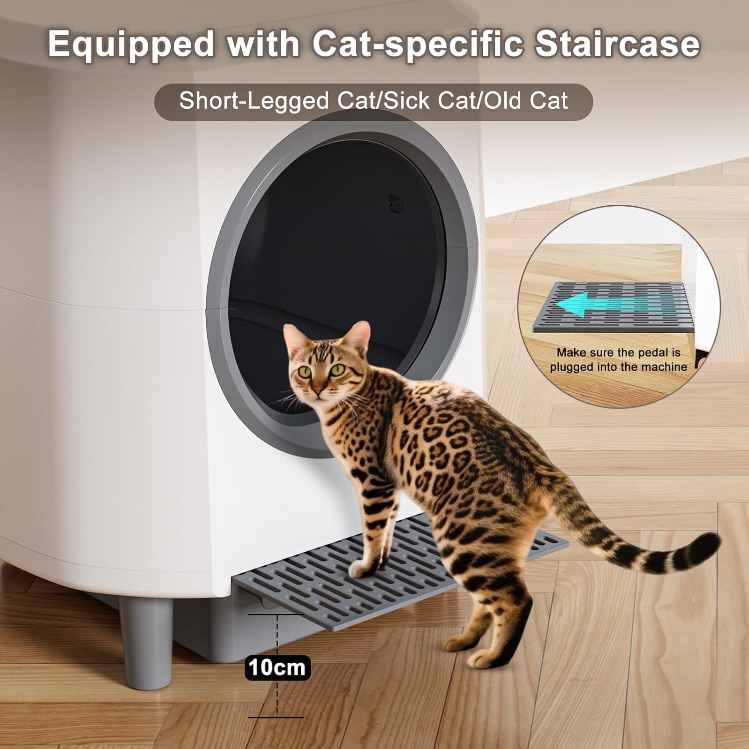 Automatic Litter Box, Self Cleaning Litter Box