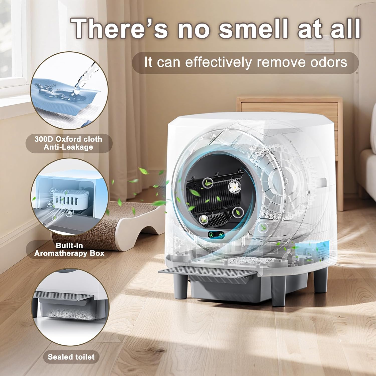 Automatic Litter Box, Self Cleaning Litter Box