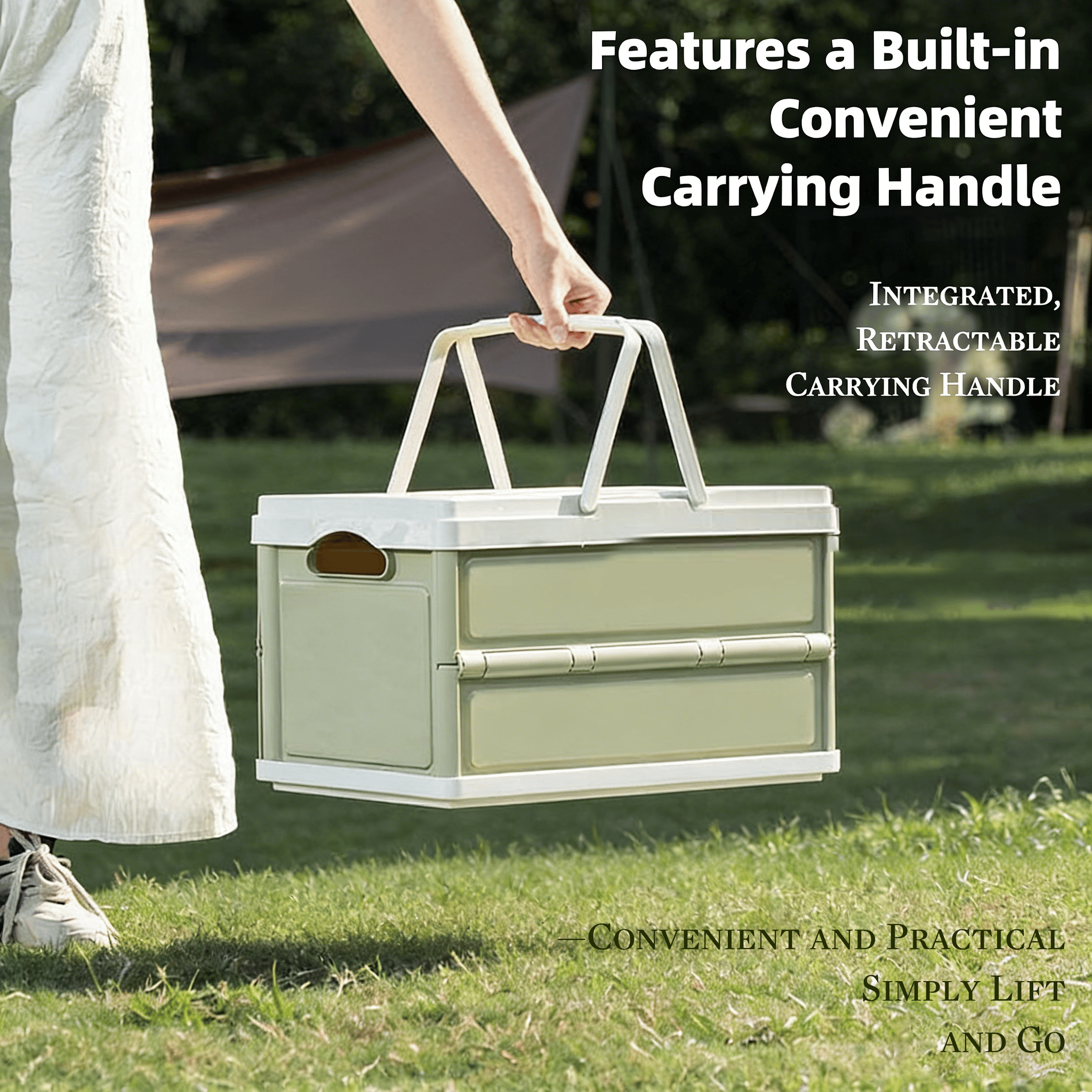 🏕️ Foldable Large-Capacity Outdoor Storage Box with Lid