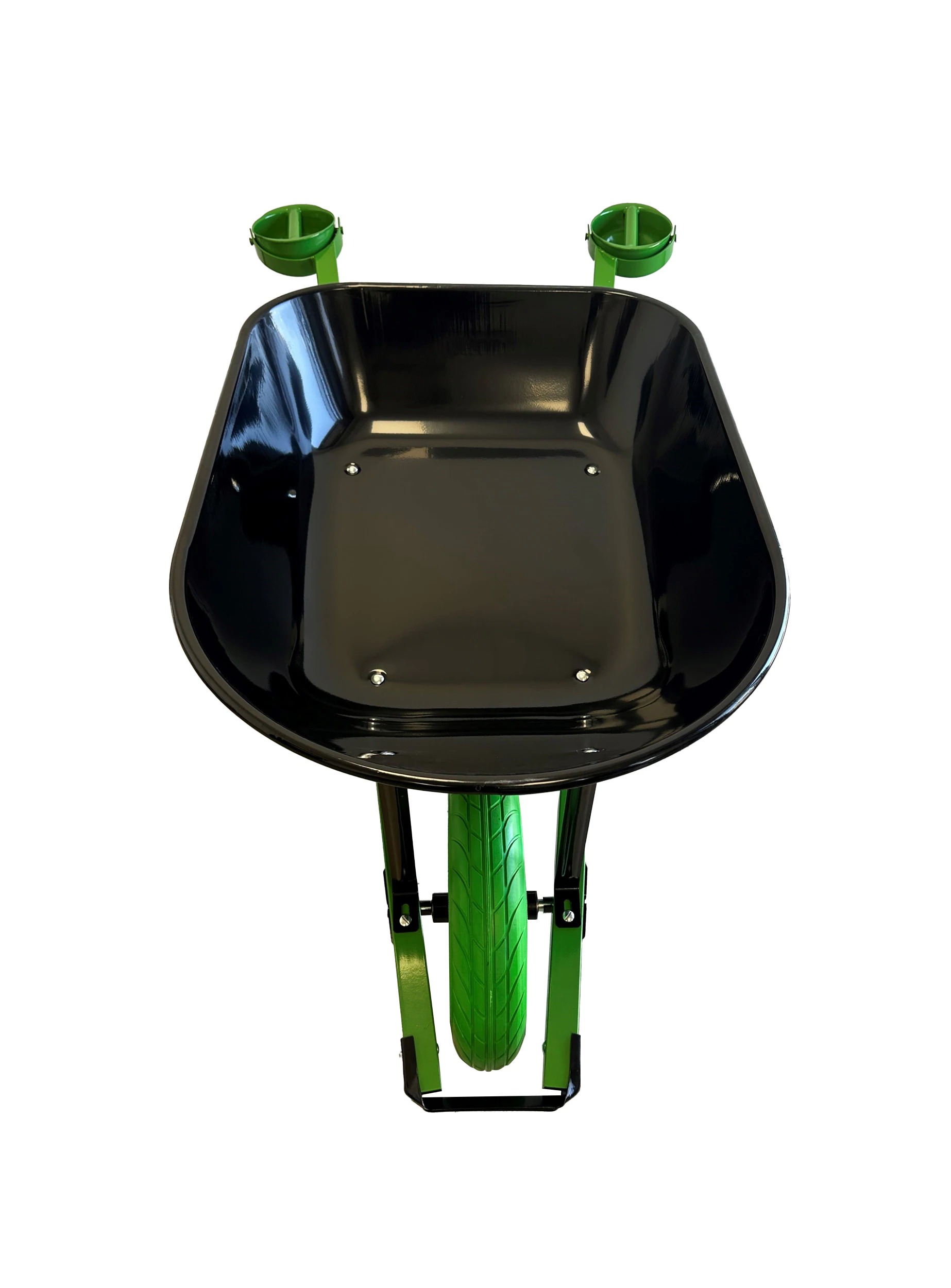 🔥Spring Fresh Sale 🎁 Nontional-Motion Tools 6-cu ft 1 Wheel Steel Push Wheelbarrow Flat-Free Tire