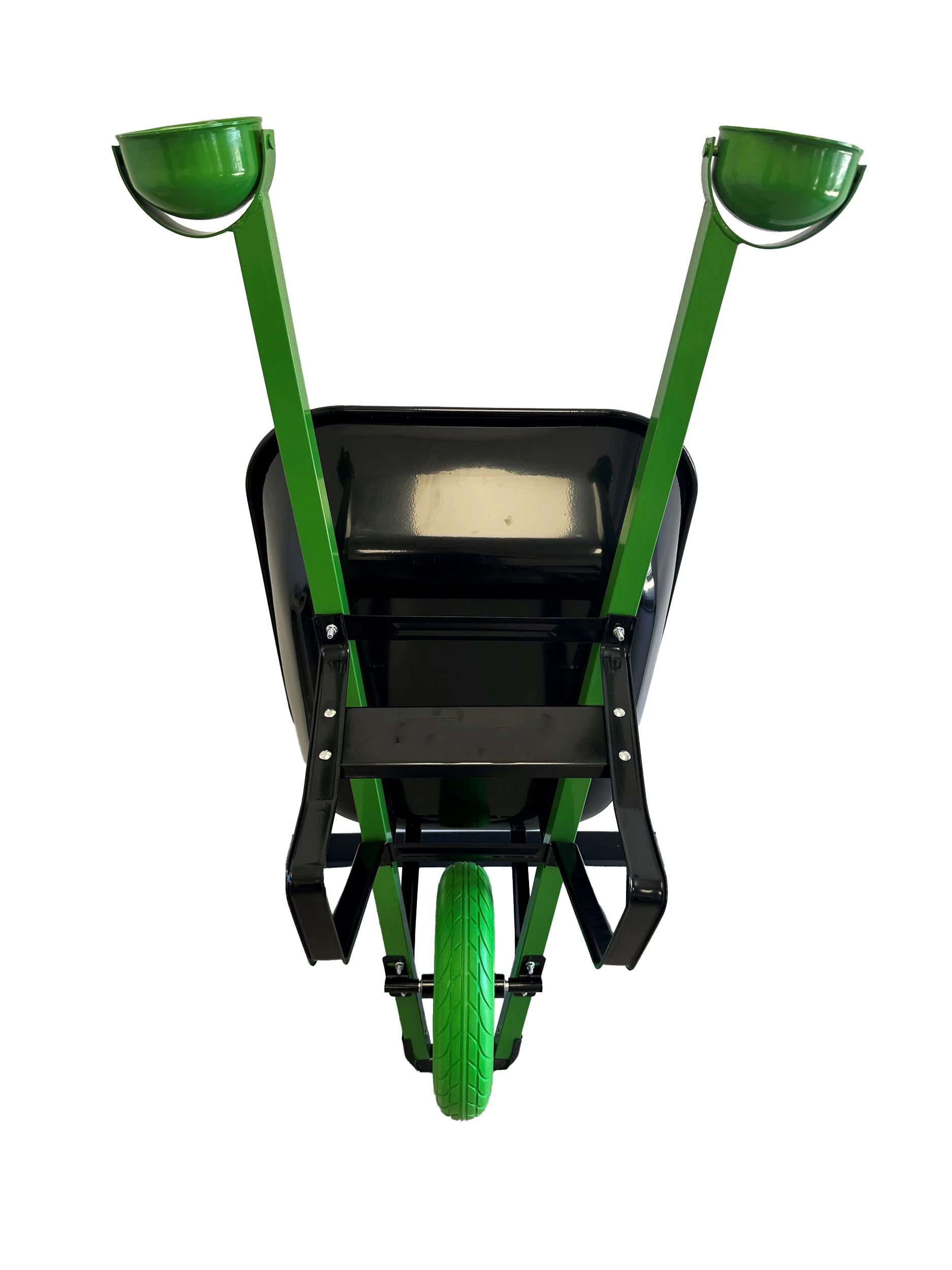 🔥Spring Fresh Sale 🎁 Nontional-Motion Tools 6-cu ft 1 Wheel Steel Push Wheelbarrow Flat-Free Tire