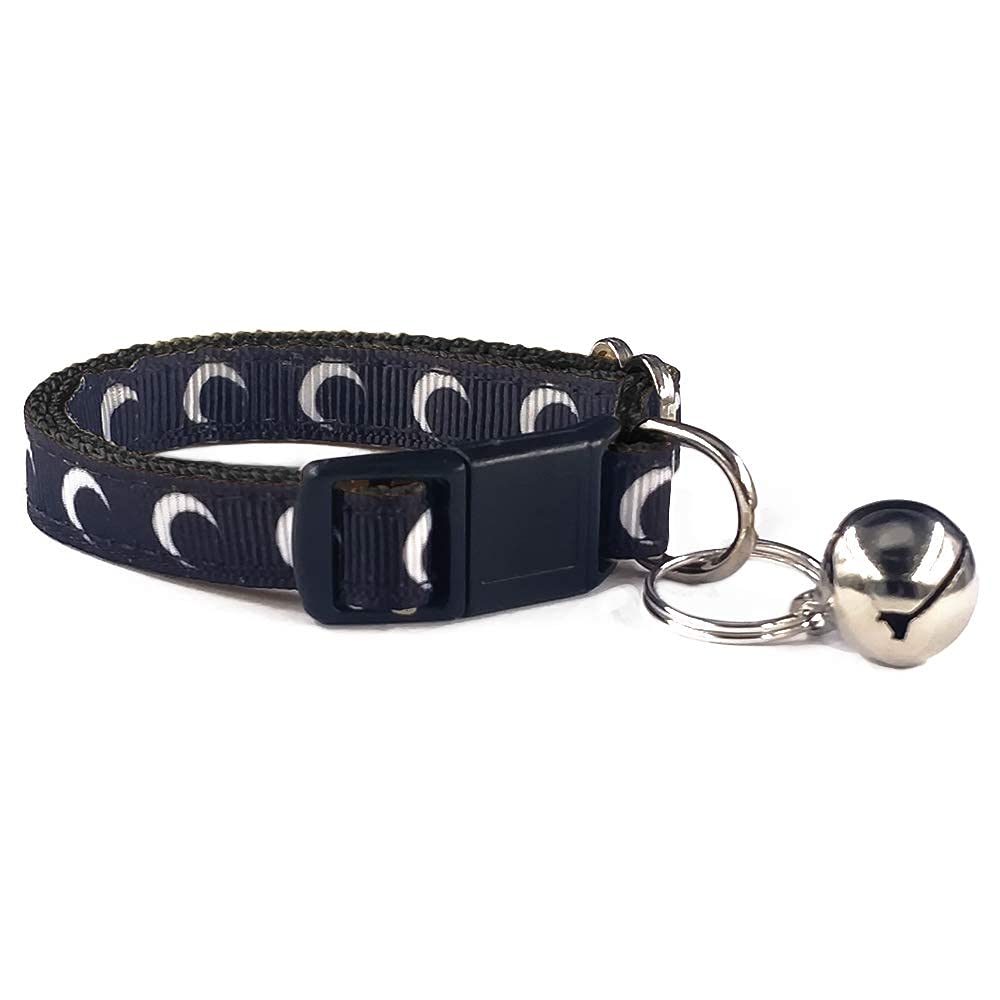 Crescent Moon Galaxy Space Cat Collar