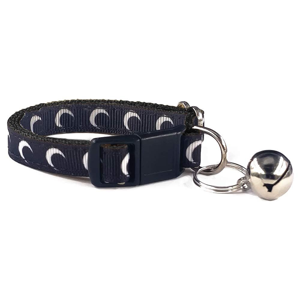 Crescent Moon Galaxy Space Cat Collar