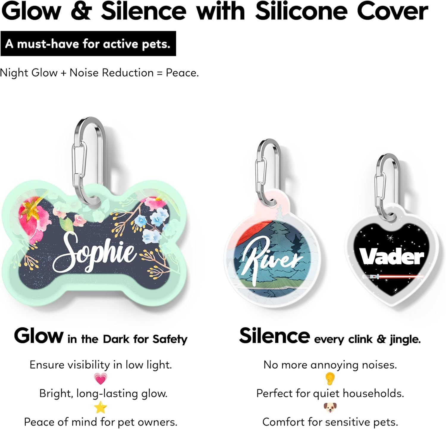 Sunrise Pet ID Tag Personalized