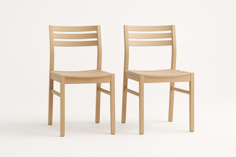 Étkezőszék készlet 2 db bükkfa 45x52x85 cm-Nidrefuges