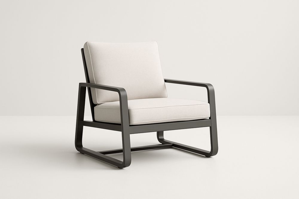 Fém vázú karosszék poliészter béléssel-Nidrefuges