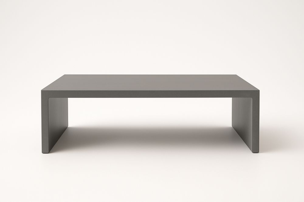 Fém dohányzóasztal 120x80x35 cm szürke-Nidrefuges