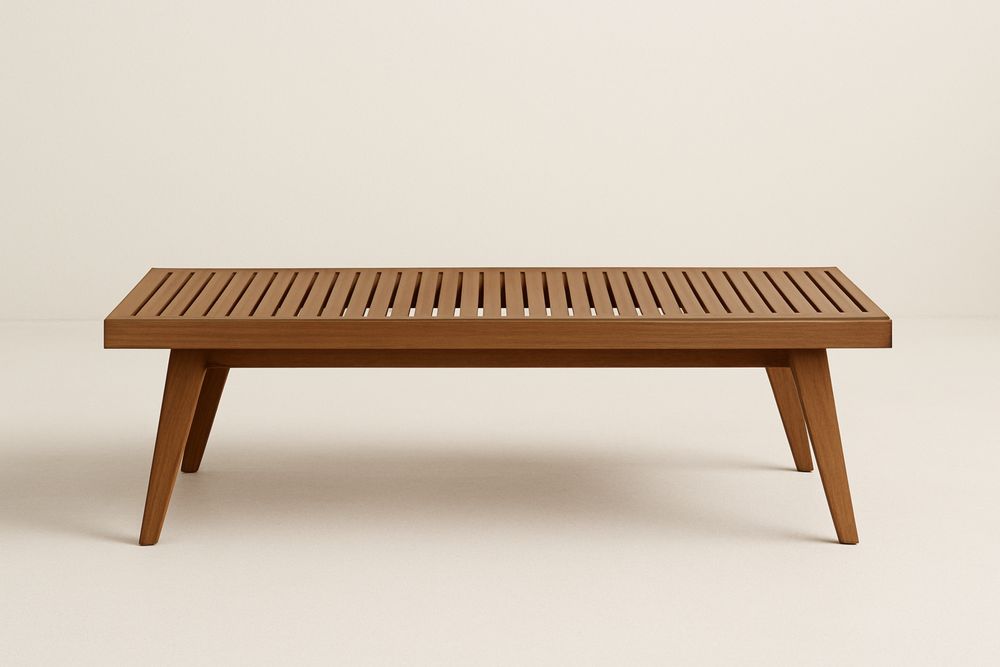 Fából készült dohányzóasztal 120x60x40 cm Barna-Hogarmejors