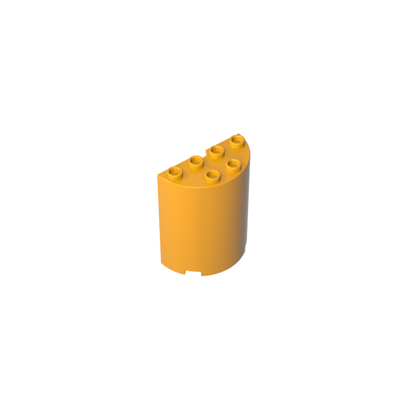 2x4x4 curved cylindrical bricks
